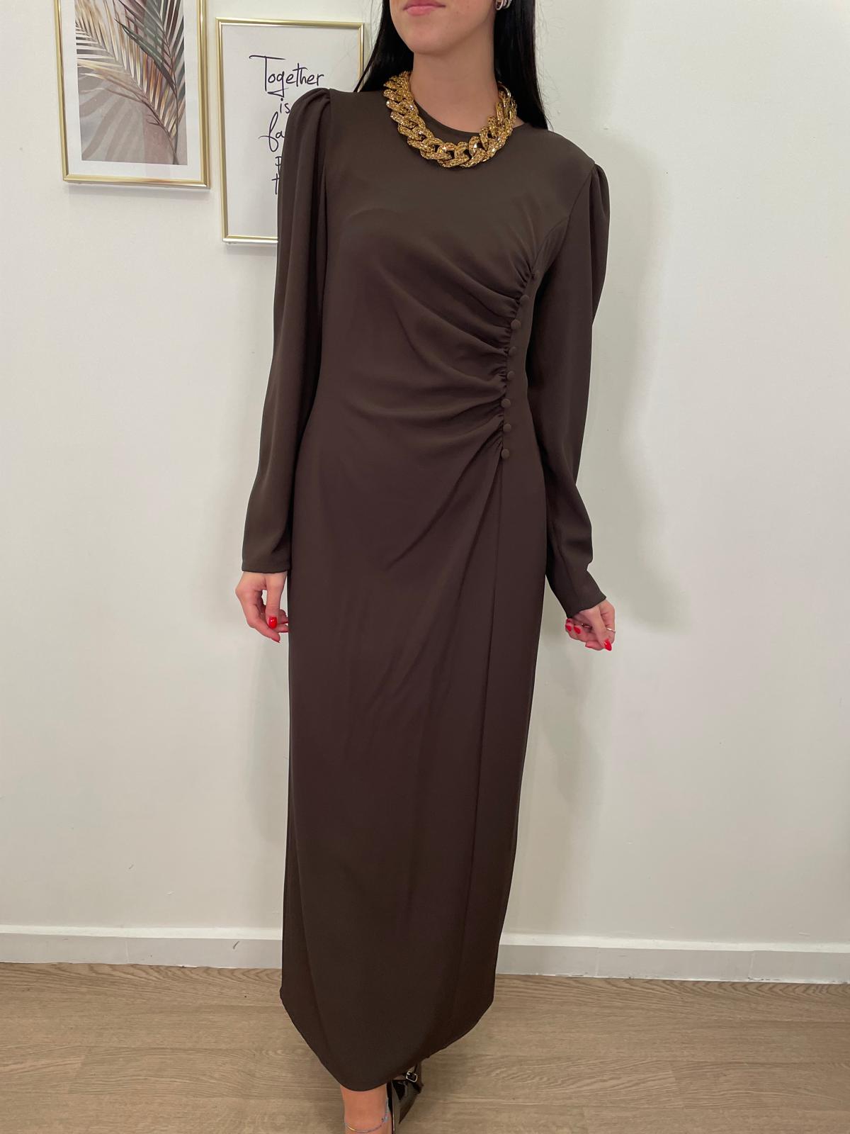 Abito lungo cioccolato