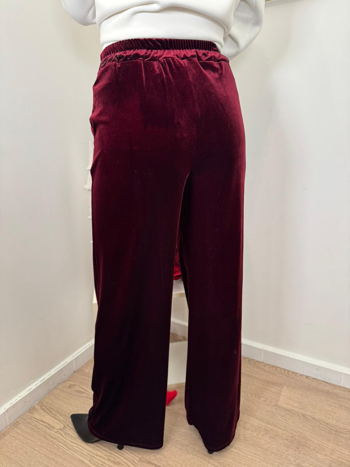 Pantalone velluto liscio