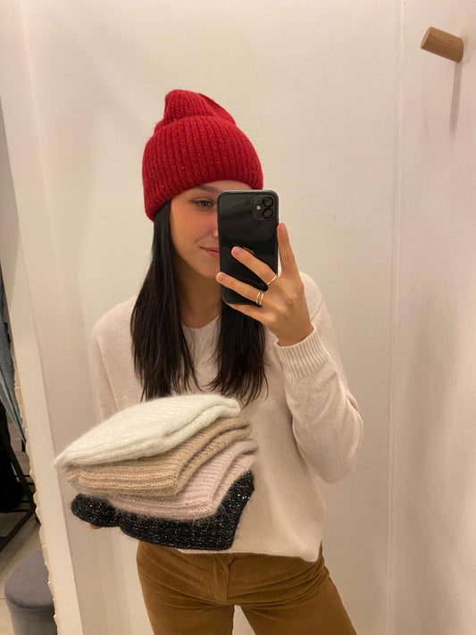 Cappellino strass tinta unita