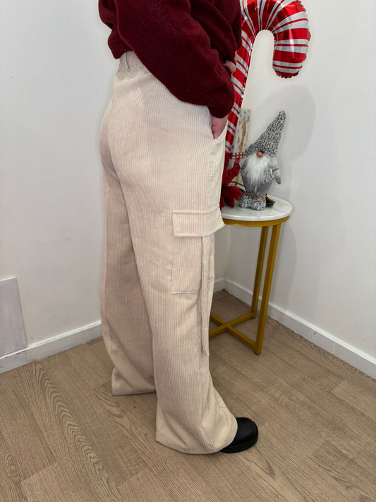 Pantalone tasconato velluto