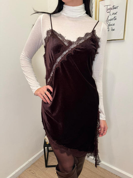 Abito lingerie velluto