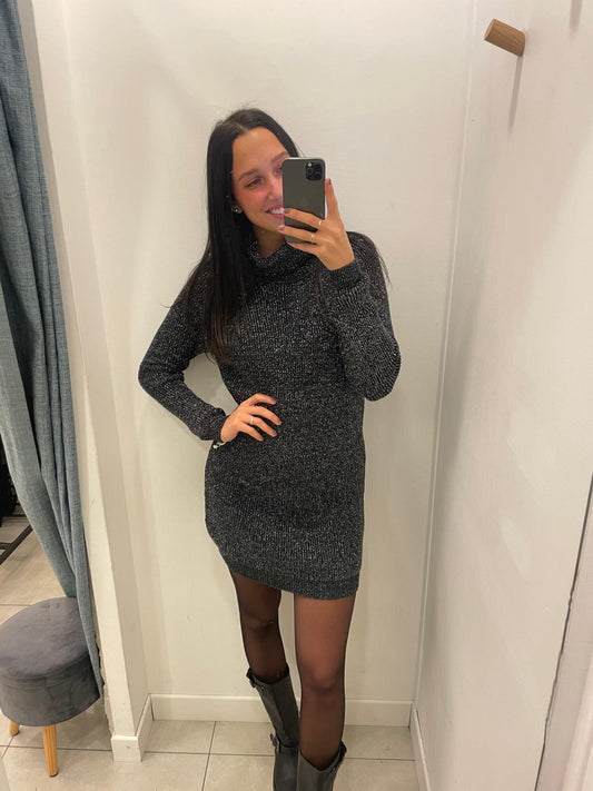 Maxi maglione abito lurex