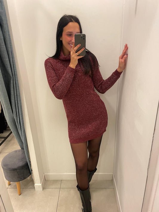 Maxi maglione abito lurex