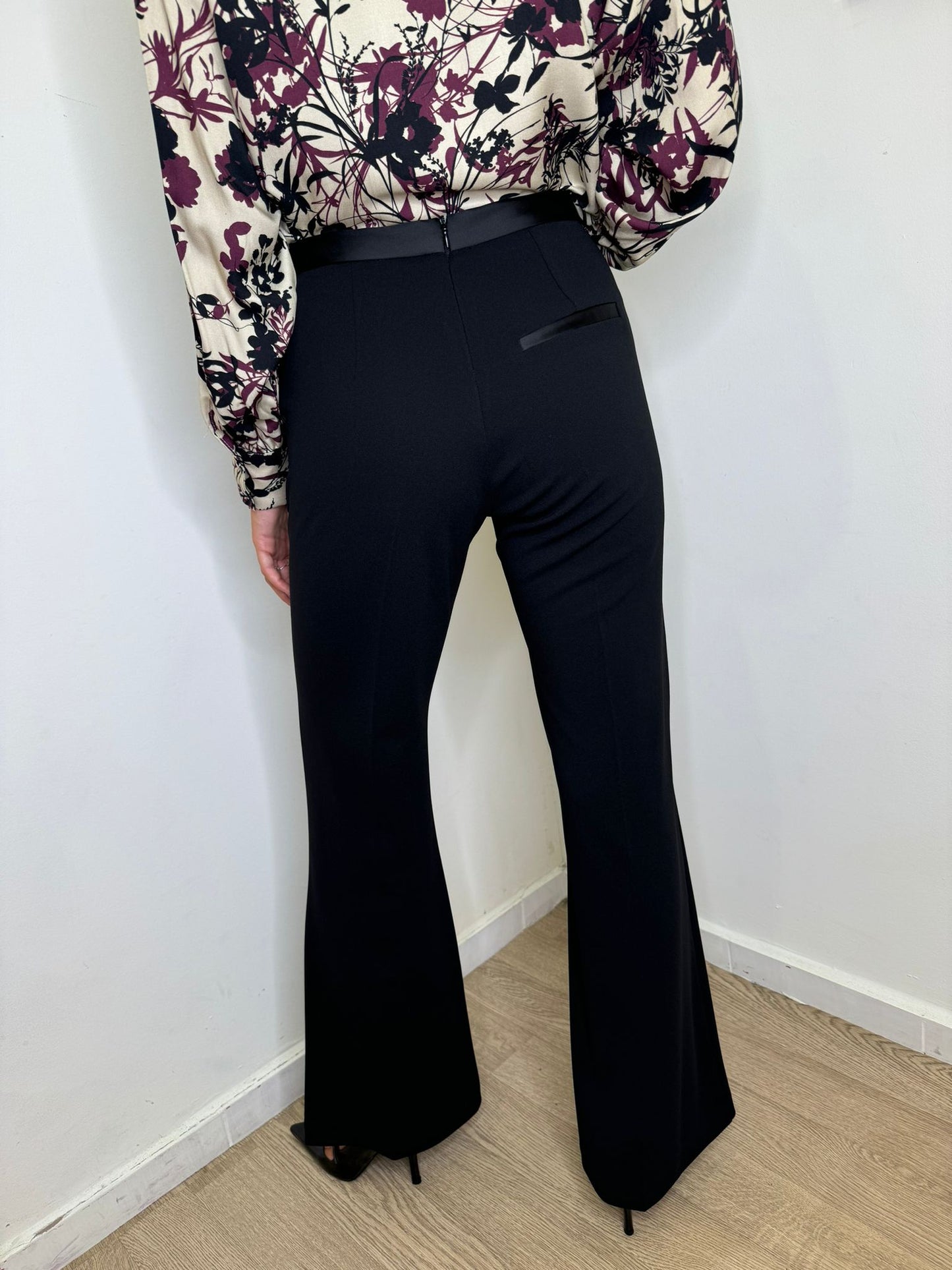 Pantalone flare nero Imperial