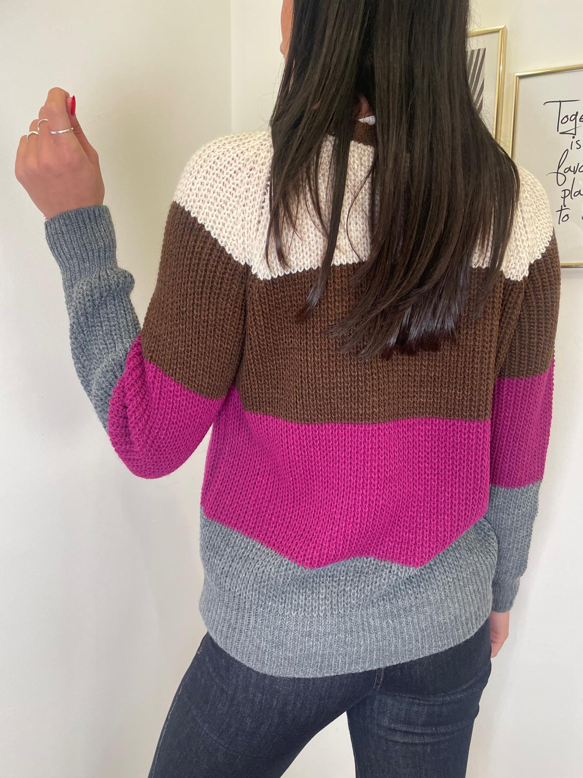 Pull multicolor righe