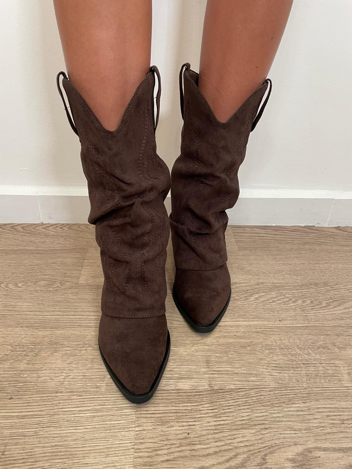 Texano camoscio cioccolato