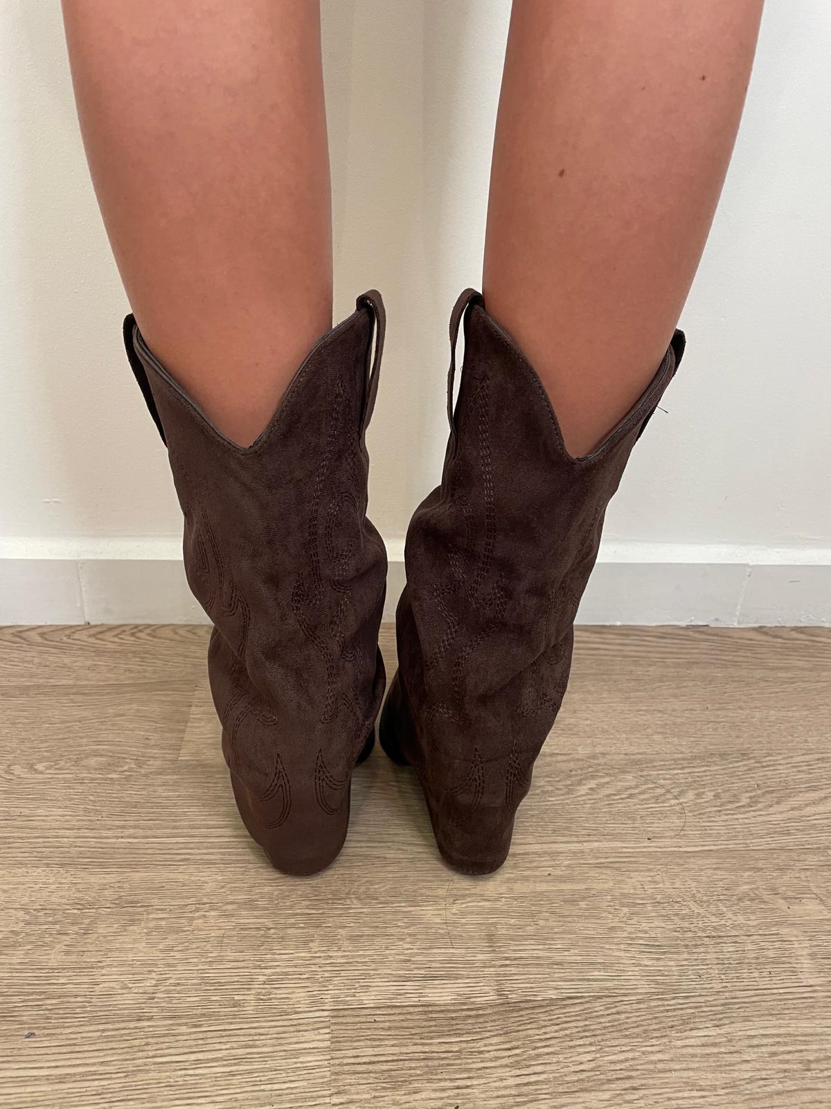 Texano camoscio cioccolato