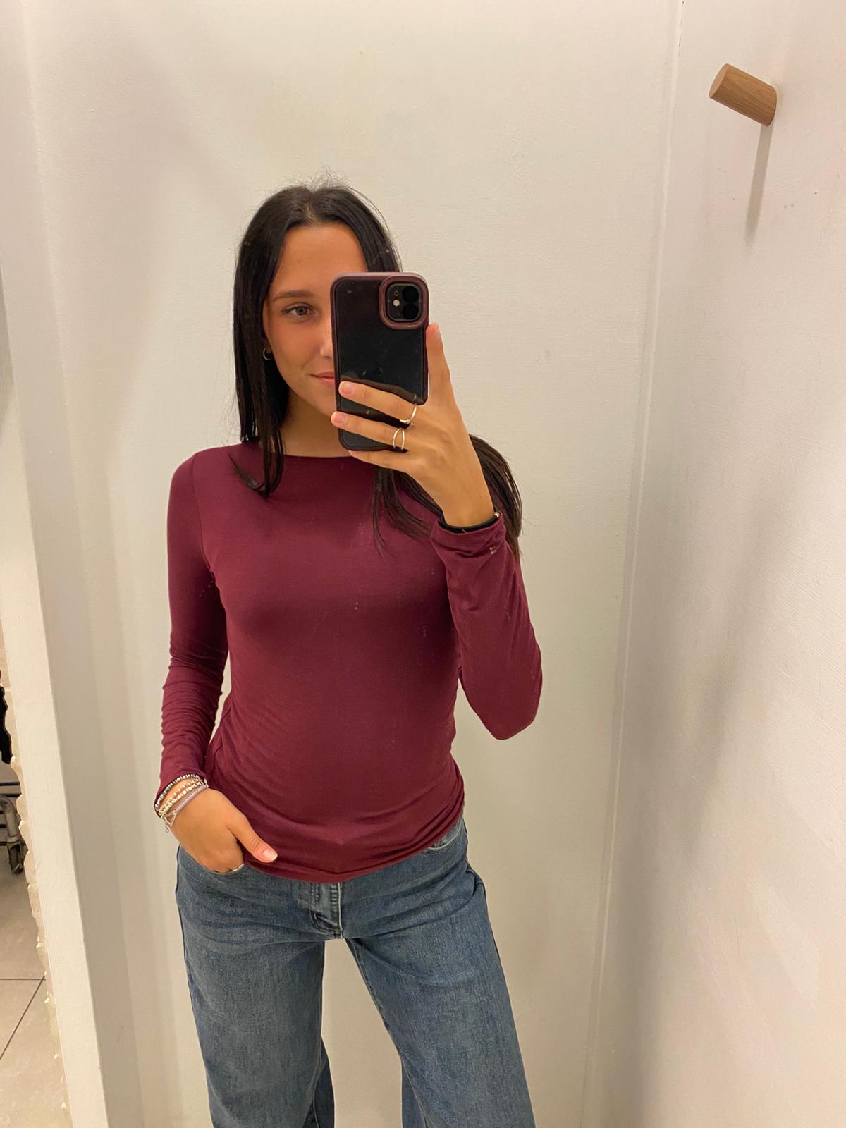 Maglia scollo barchetta cashmere