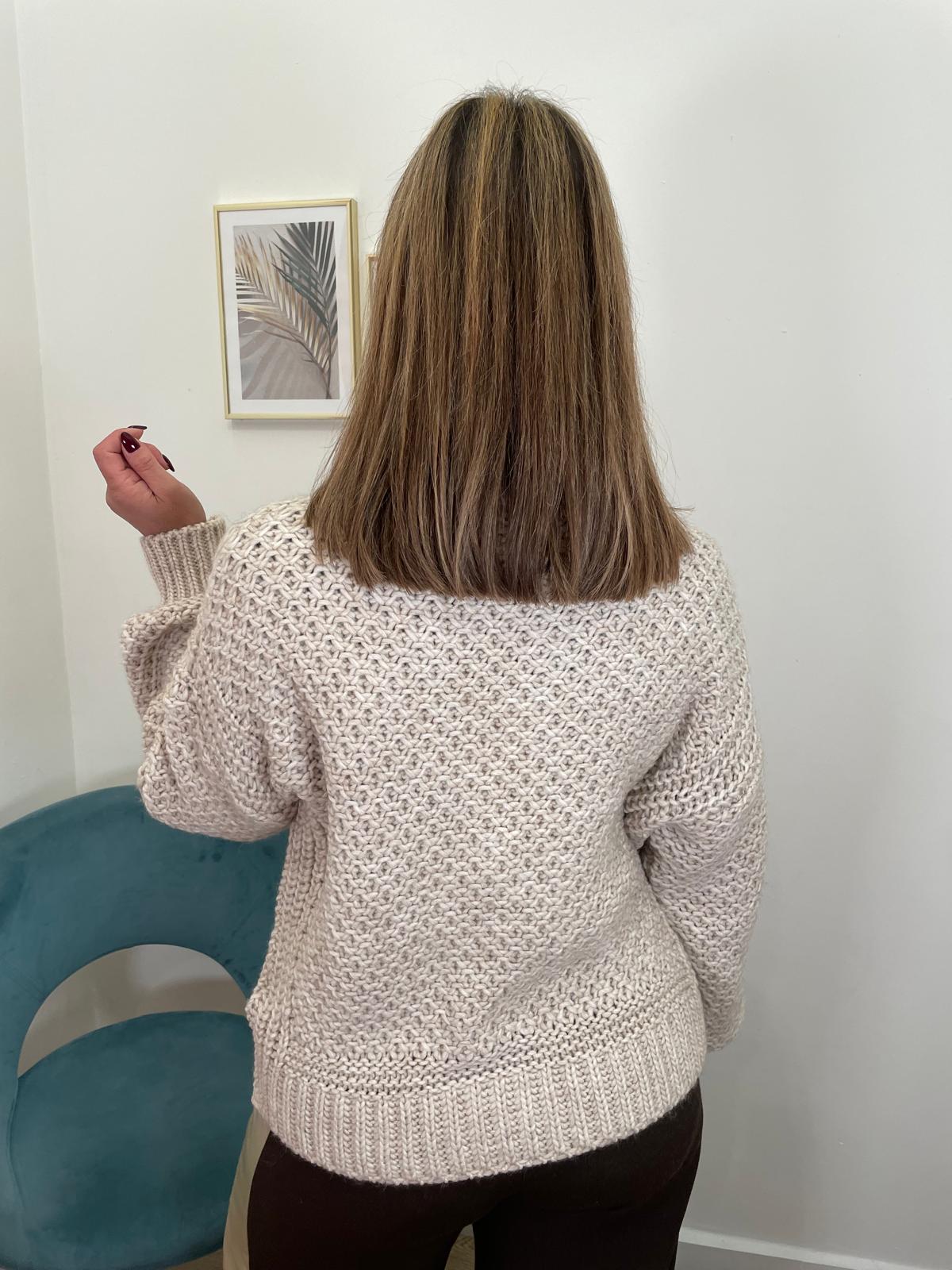Cardigan crochet over