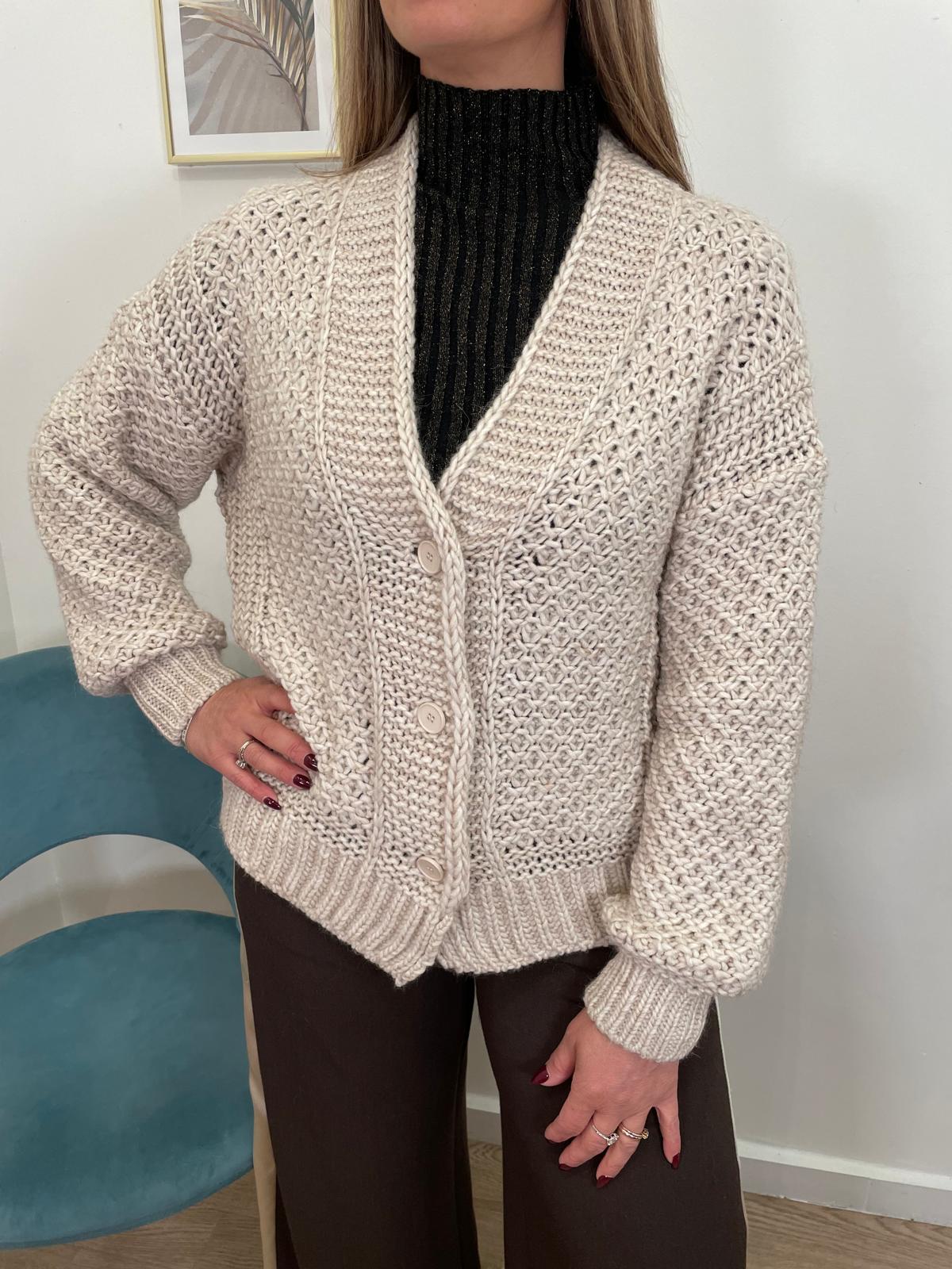 Cardigan crochet over