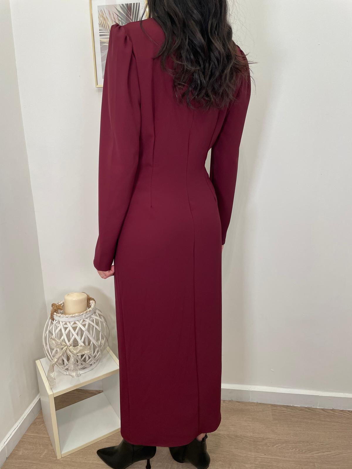 Abito lungo bordeaux