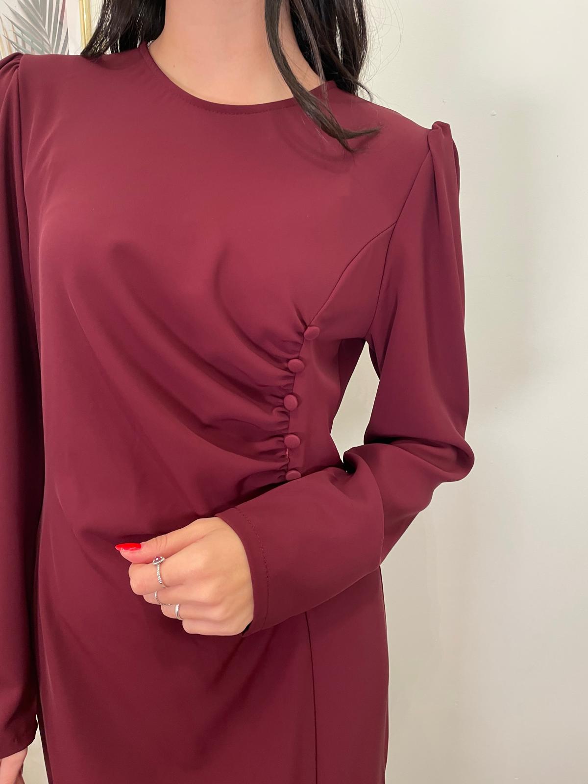 Abito lungo bordeaux