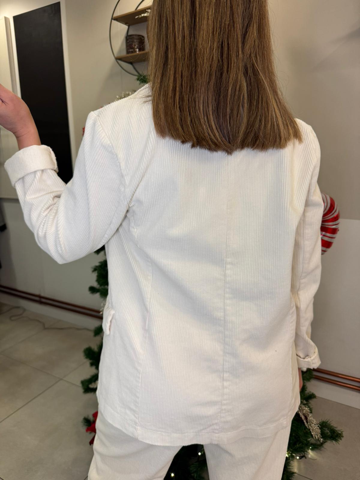 Blazer velluto costine