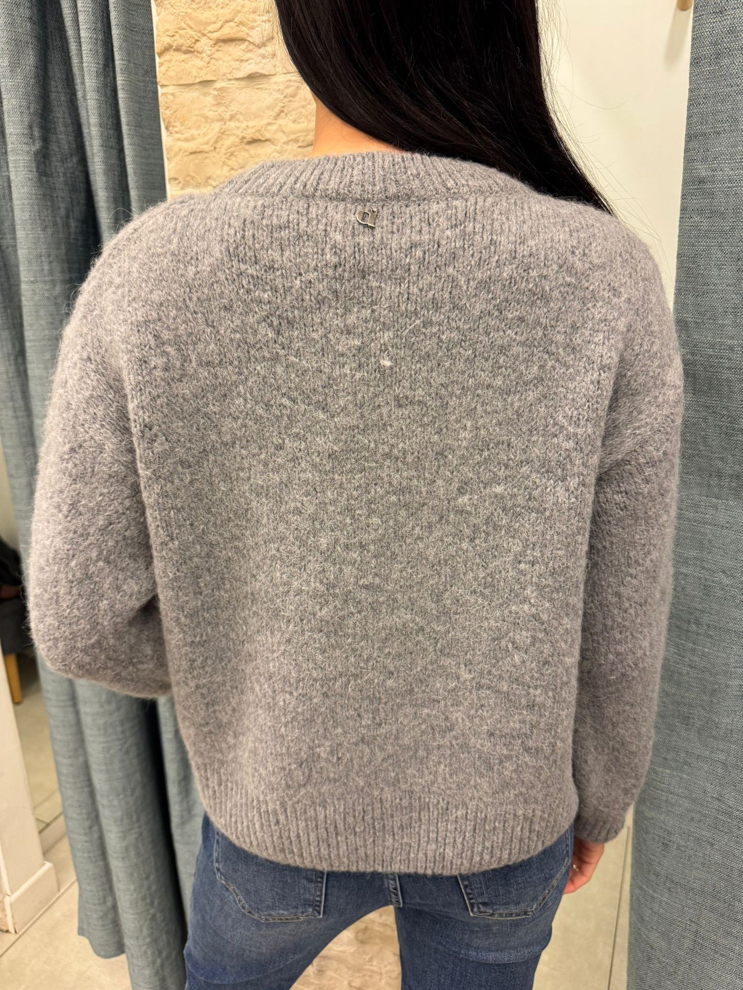 Maglione mohair treccia