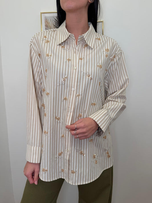 Camicia Fleur beige