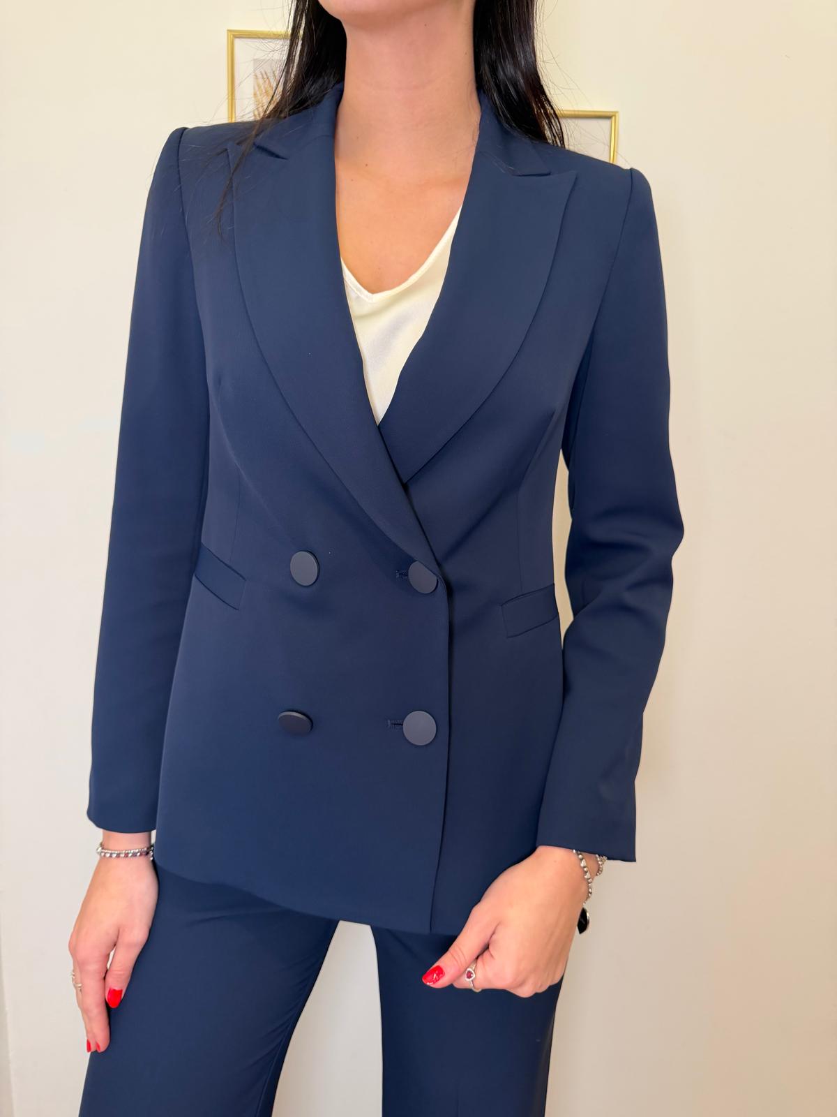 Blazer doppiopetto blu