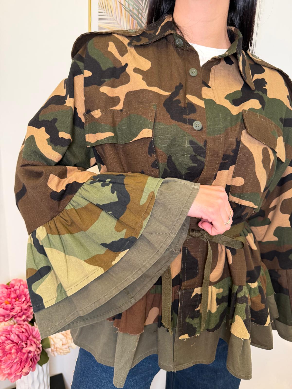 Giacca military rouge