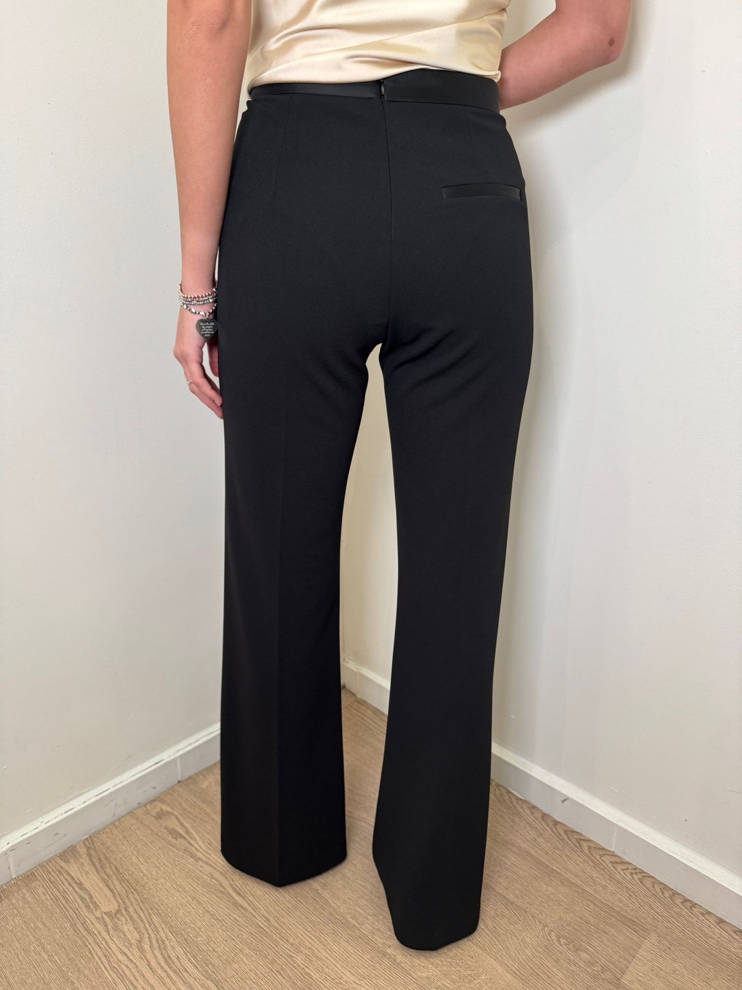 Pantalone flare nero Imperial