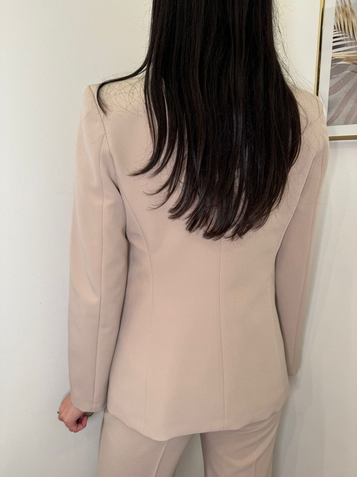 Giacca sfiancata tortora