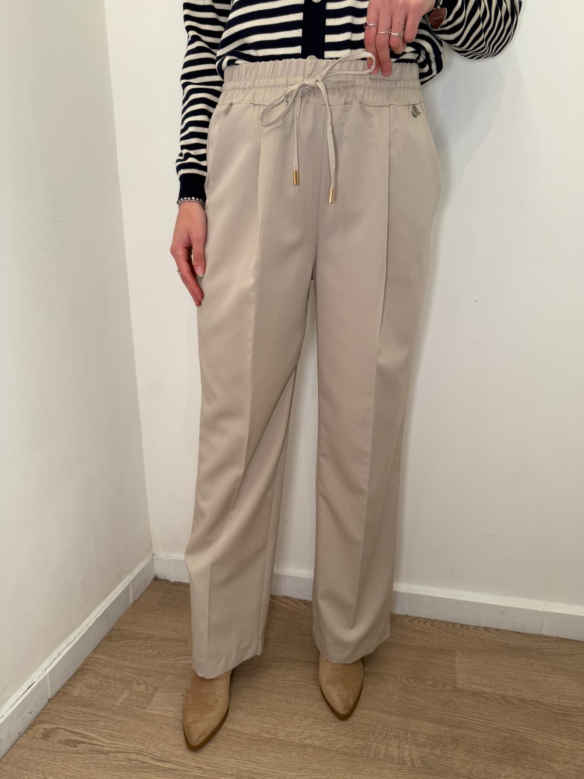 Pantalone pinces sabbia