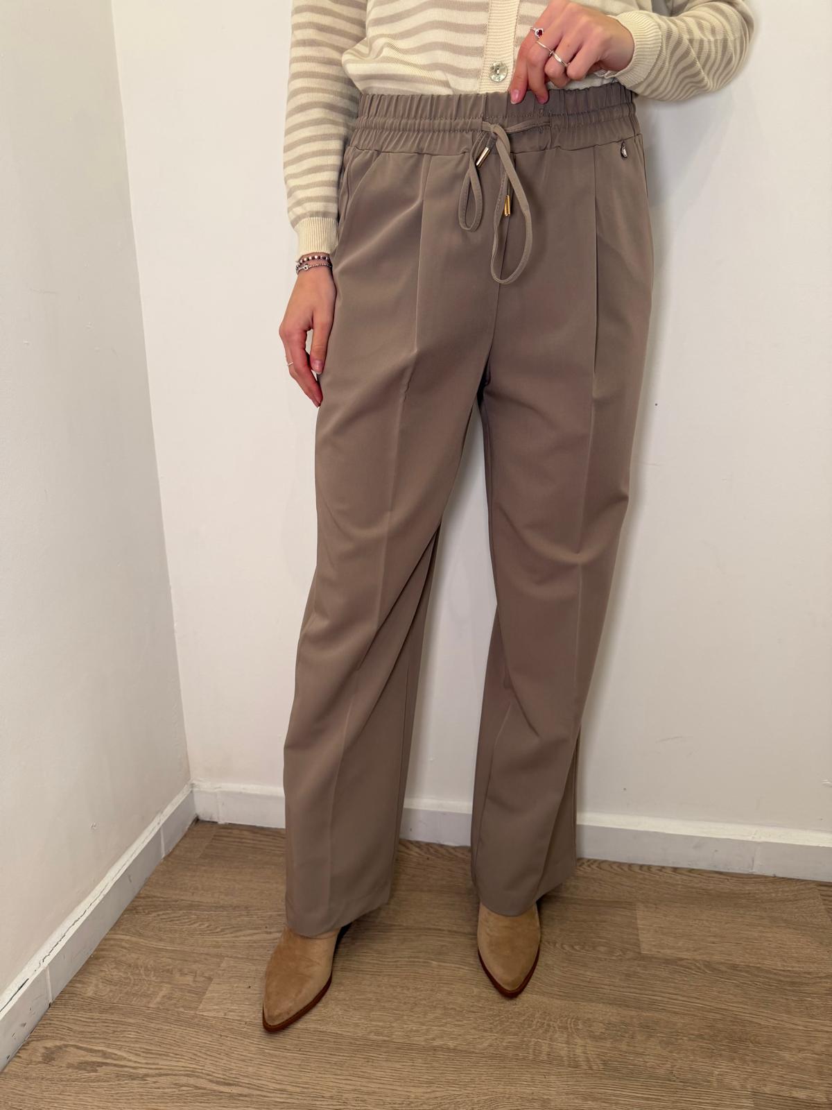 Pantalone pinces tortora