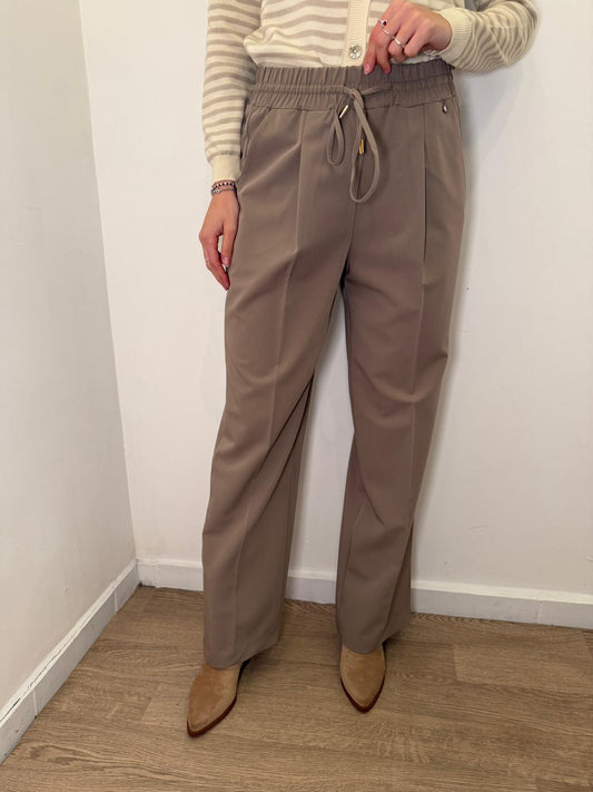 Pantalone pinces tortora