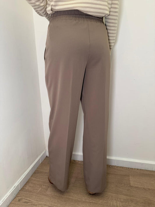 Pantalone pinces tortora