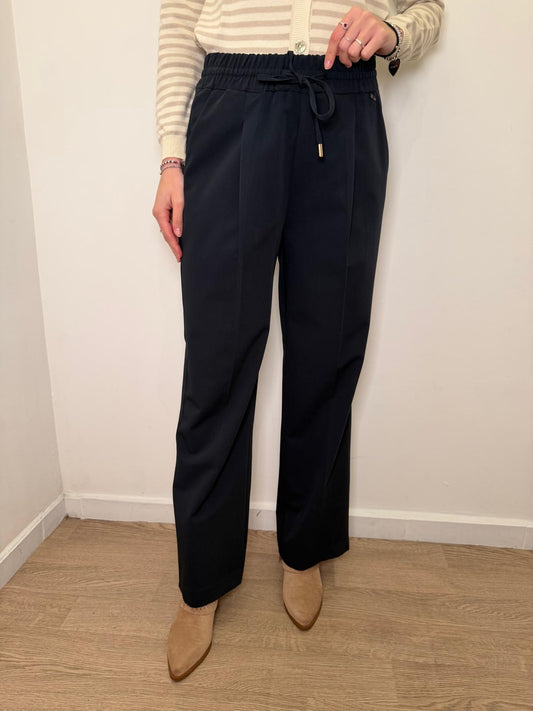 Pantalone pinces blu notte