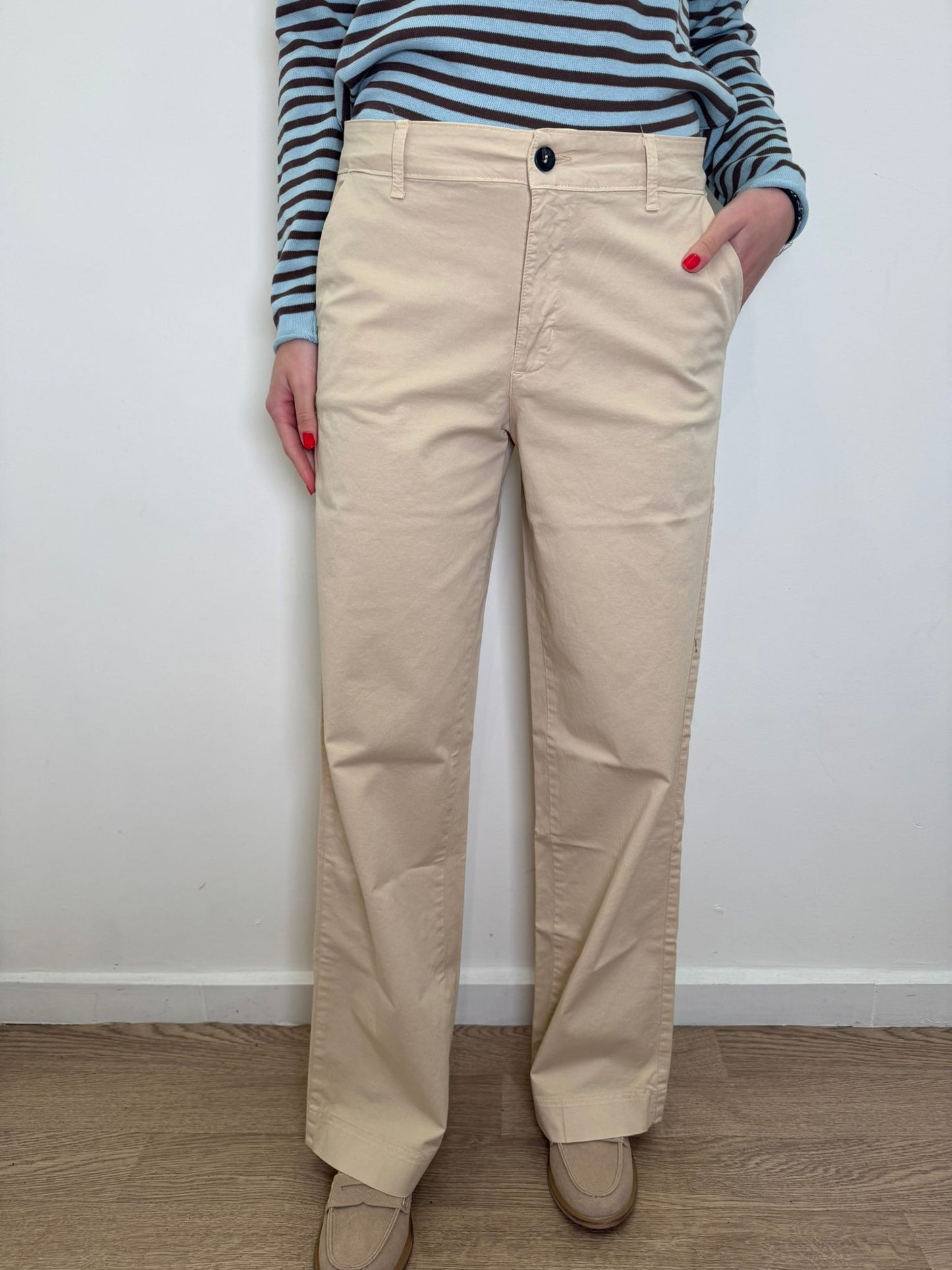 Pantalone gabardina sabbia