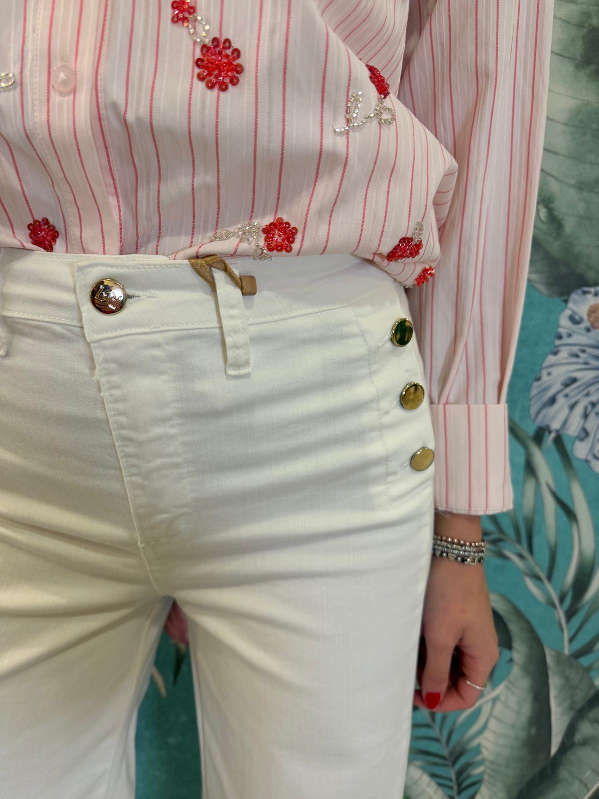 Jeans bottoni palazzo