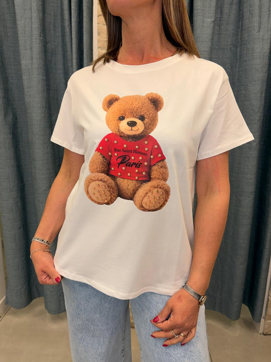 T-shirt orsetto maglietta rossa