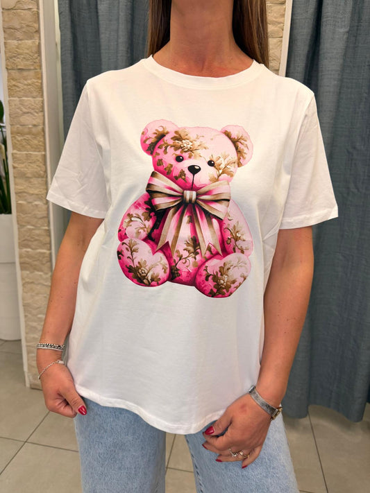 T-shirt orsetto rosa