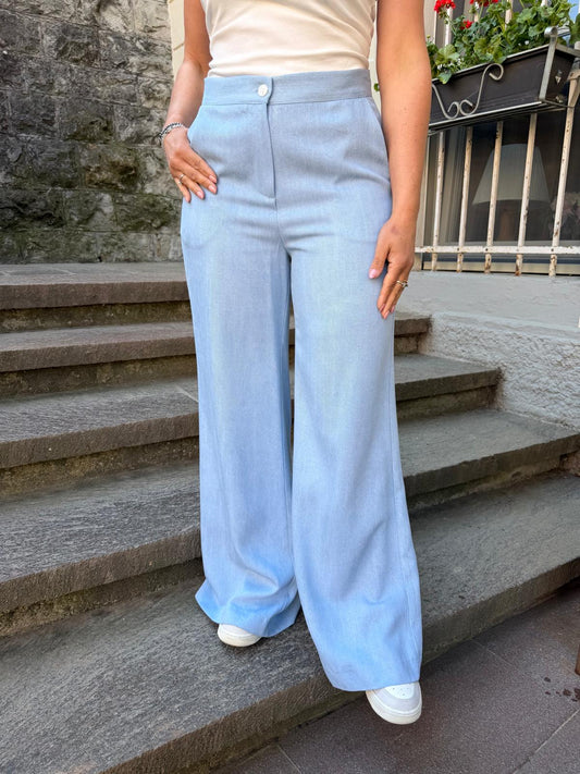 Pantalone effetto denim