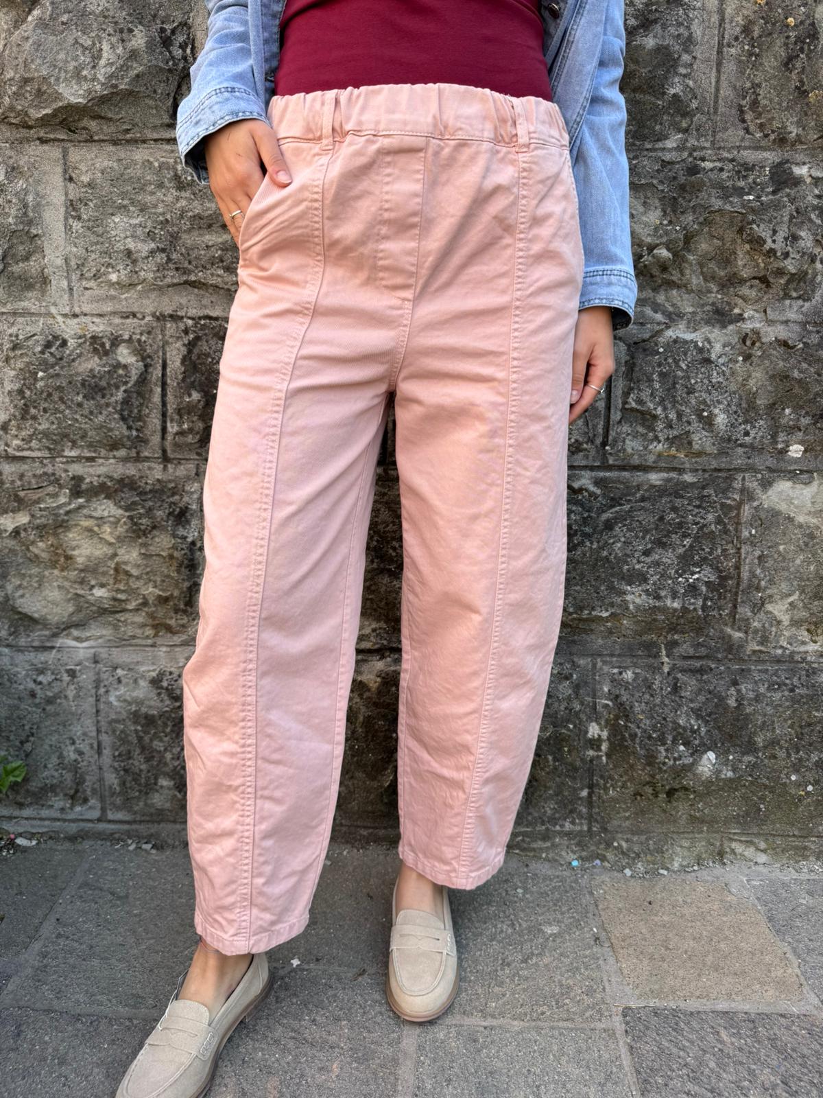Jeans carrot rose
