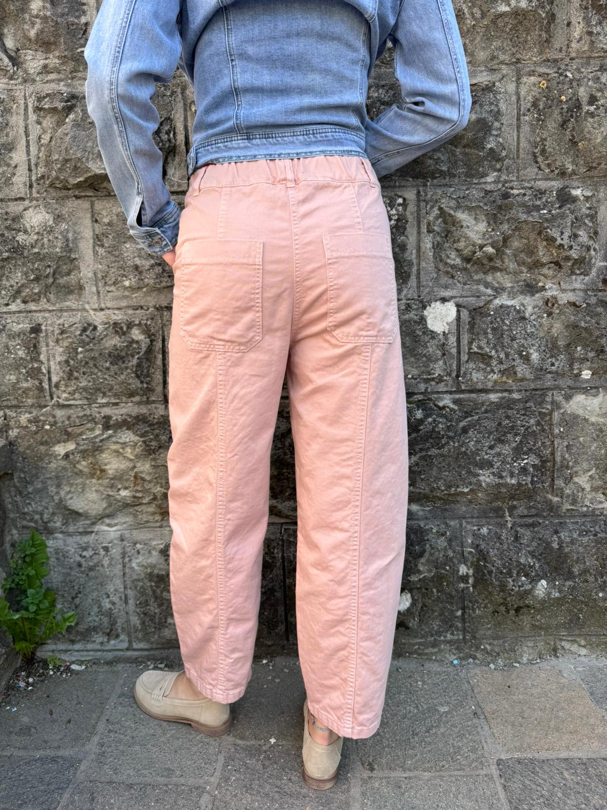 Jeans carrot rose