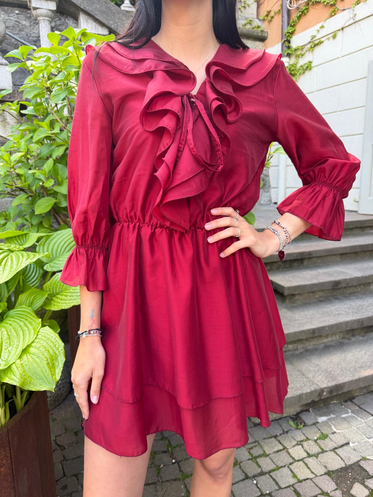 Abito rouge rosso india