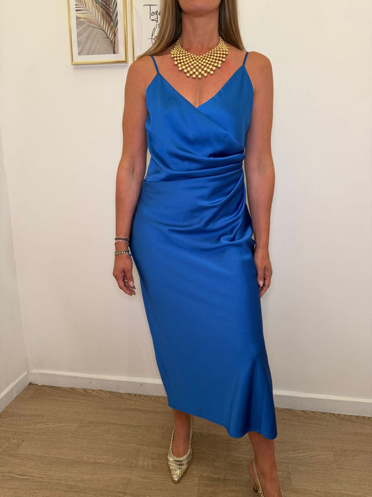 Abito scivolato royal blue