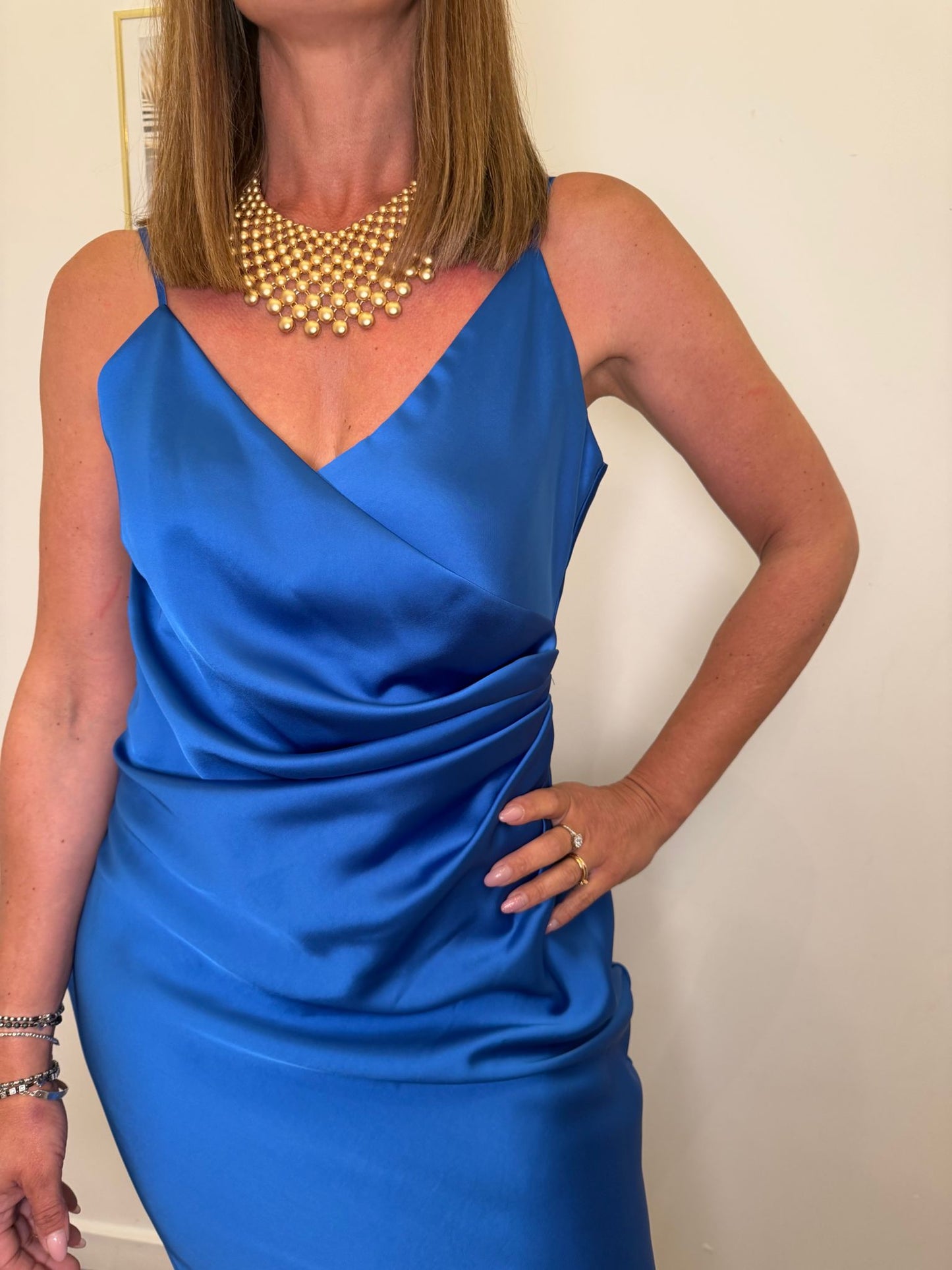 Abito scivolato royal blue
