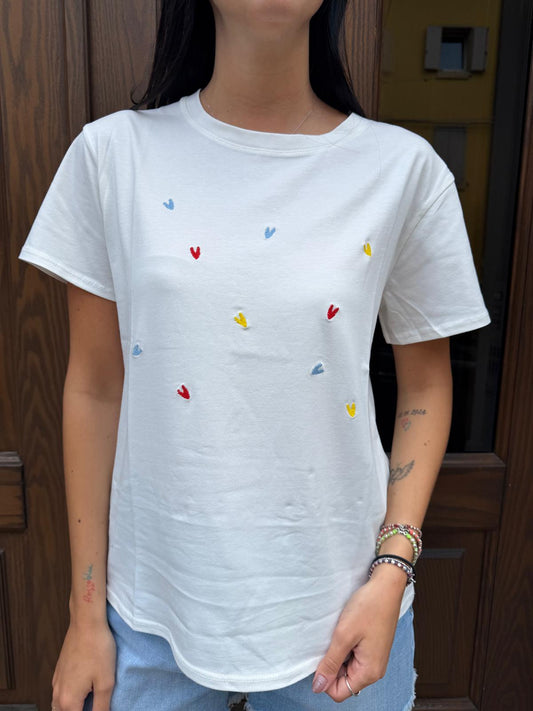 T-shirt cuoricini