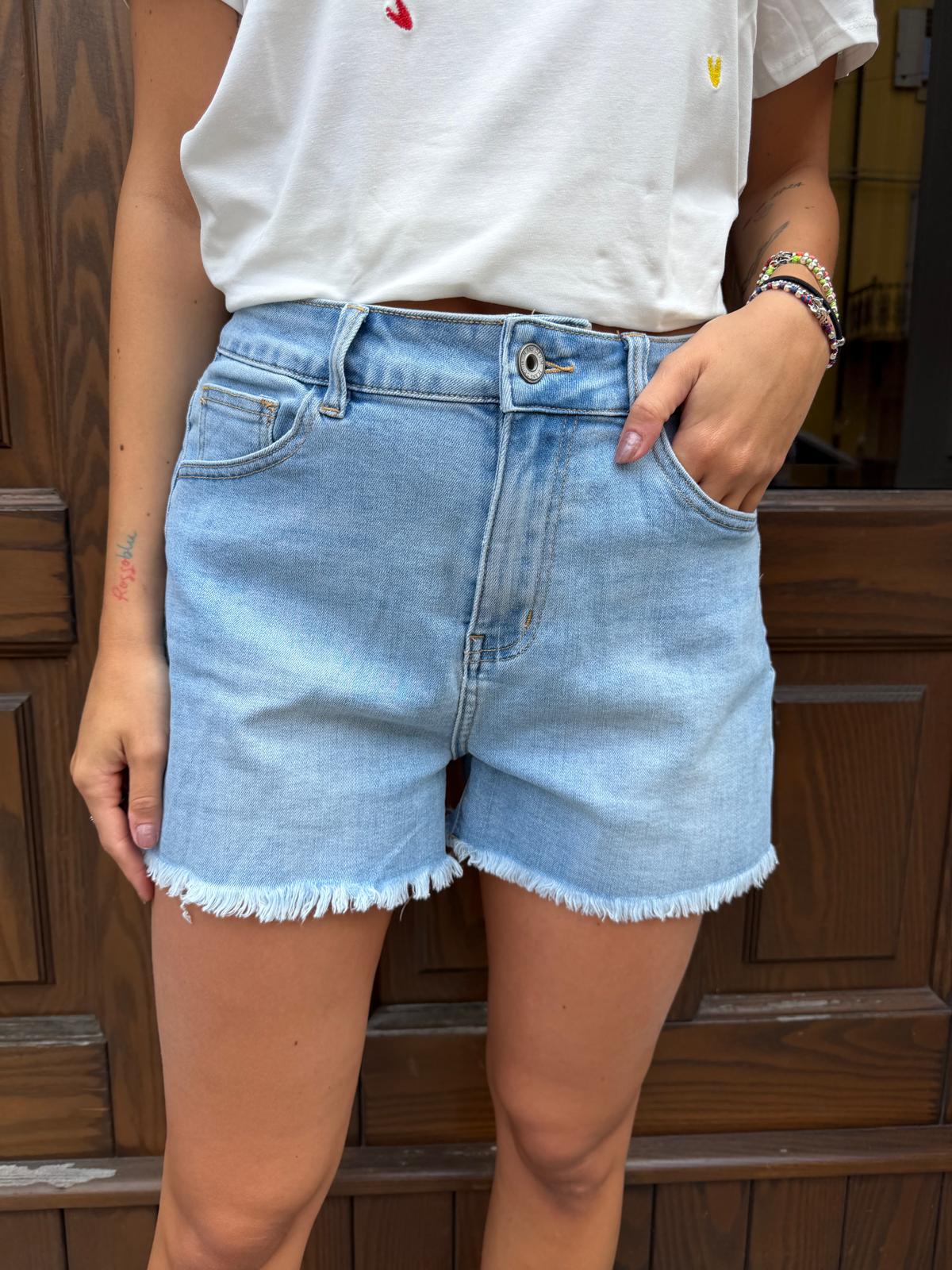 Short denim superchiaro