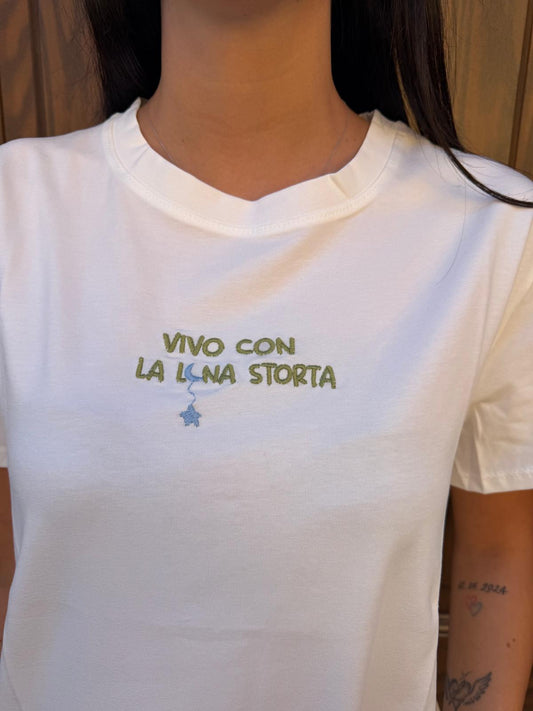 T-shirt luna storta