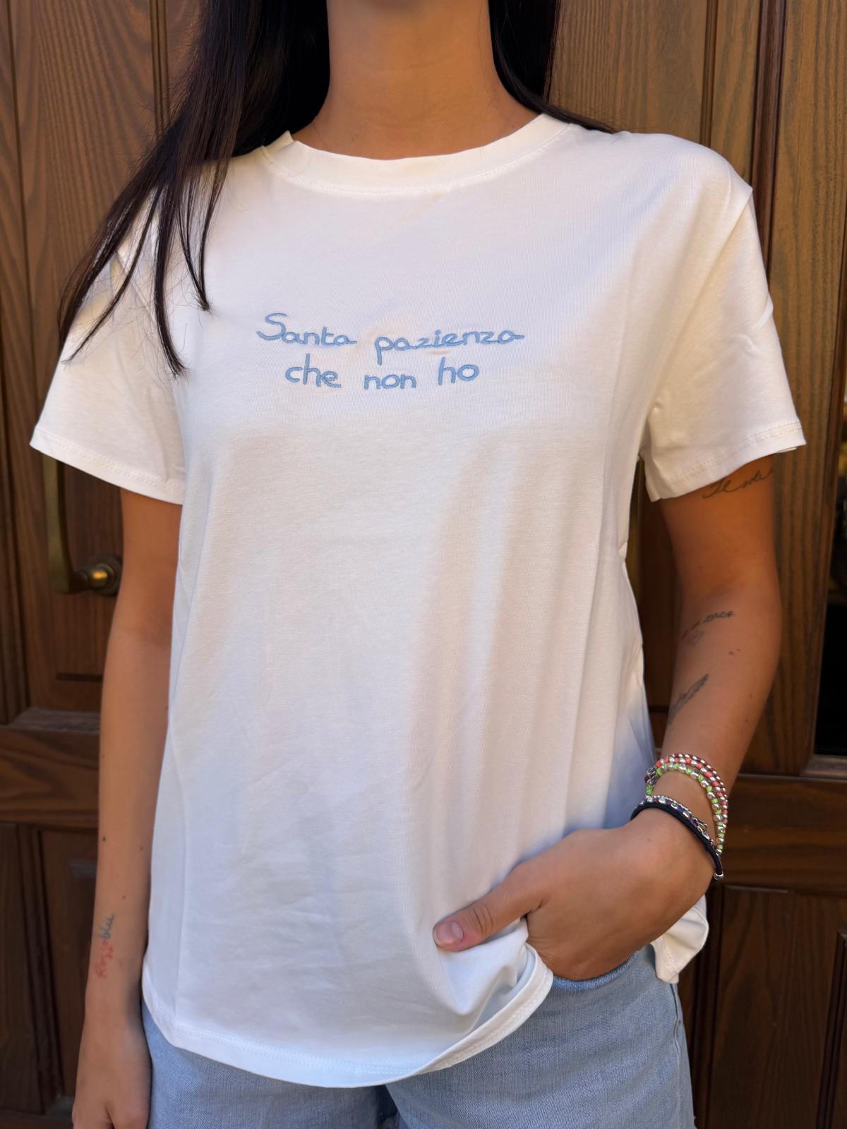 T-shirt santa pazienza che non ho