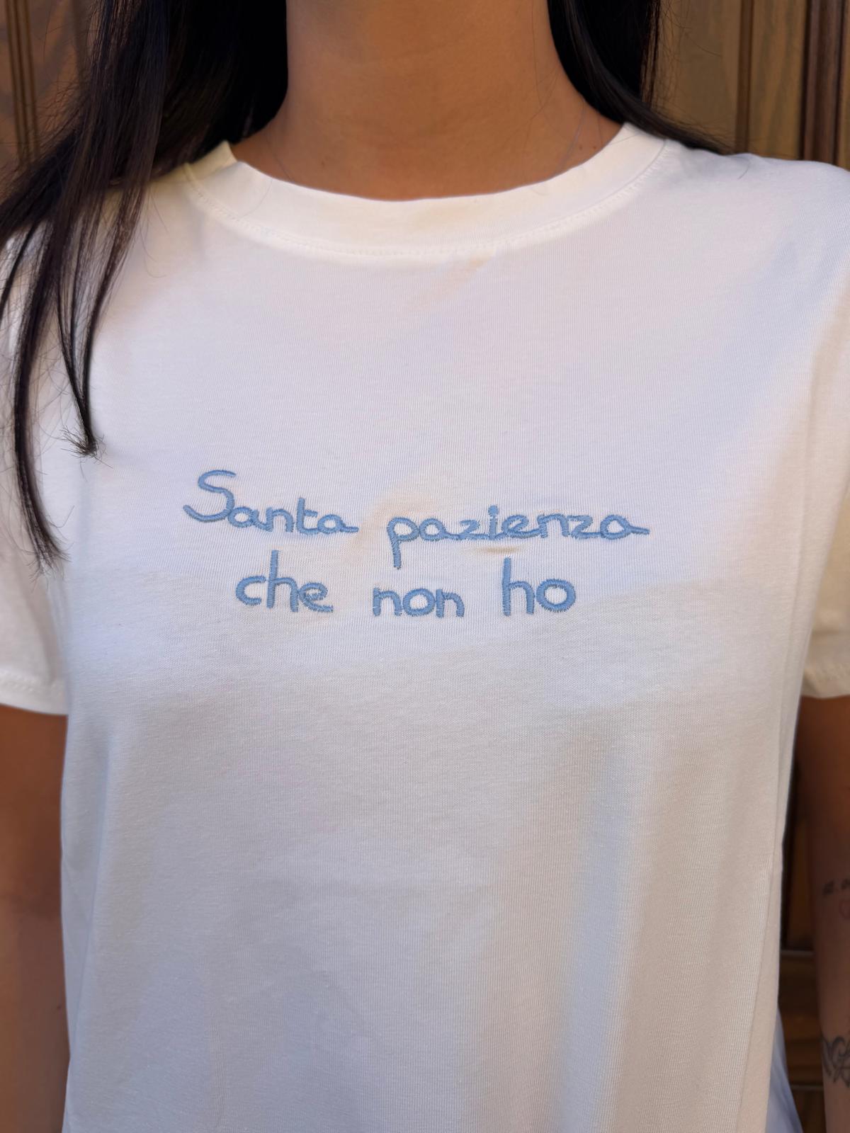 T-shirt santa pazienza che non ho