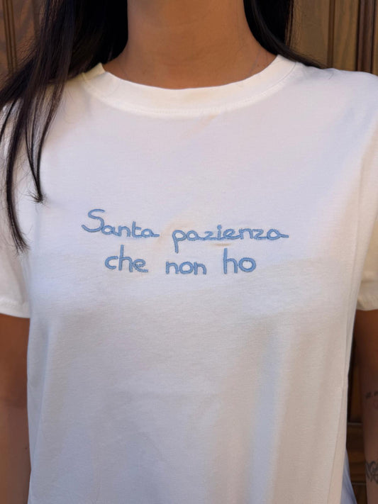 T-shirt santa pazienza che non ho