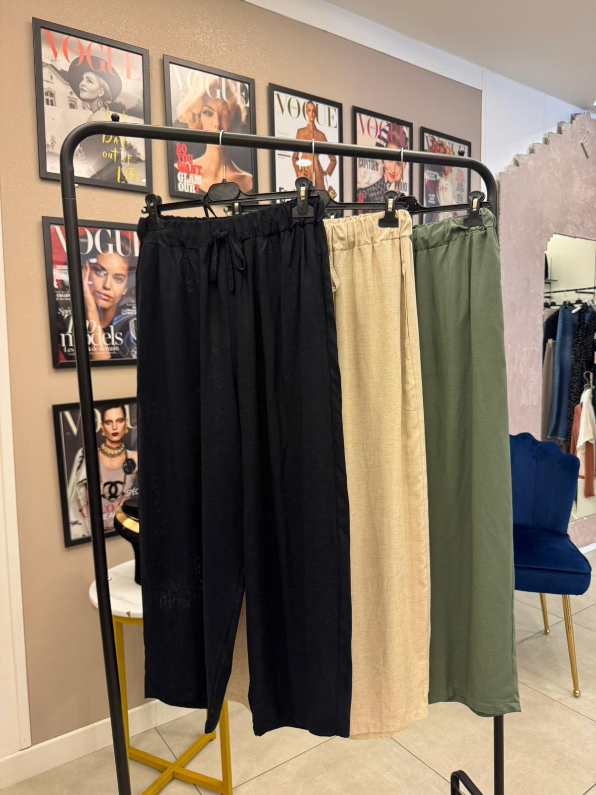 Pantalone puro lino - 3 colori