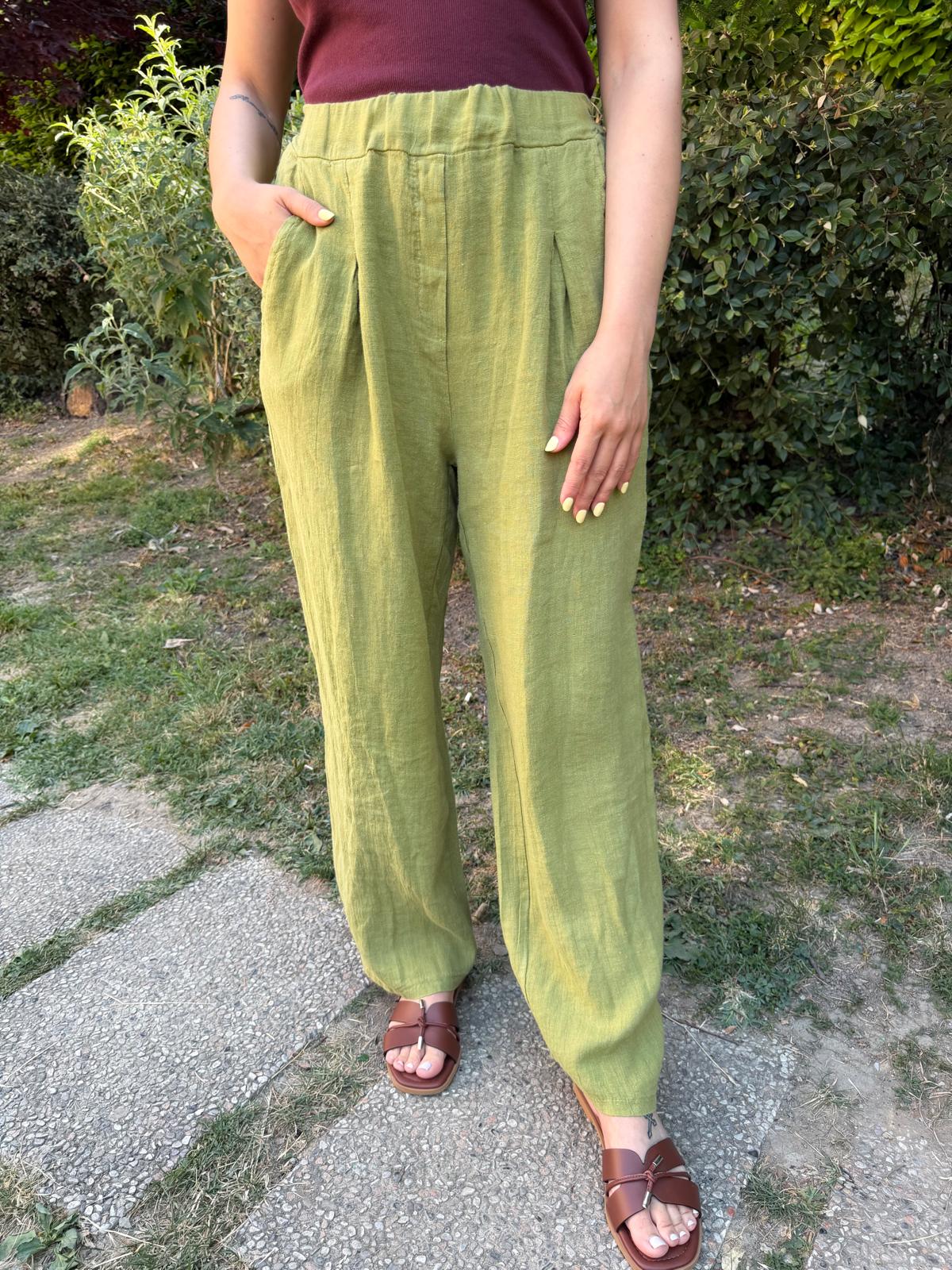 Pantalone oliva