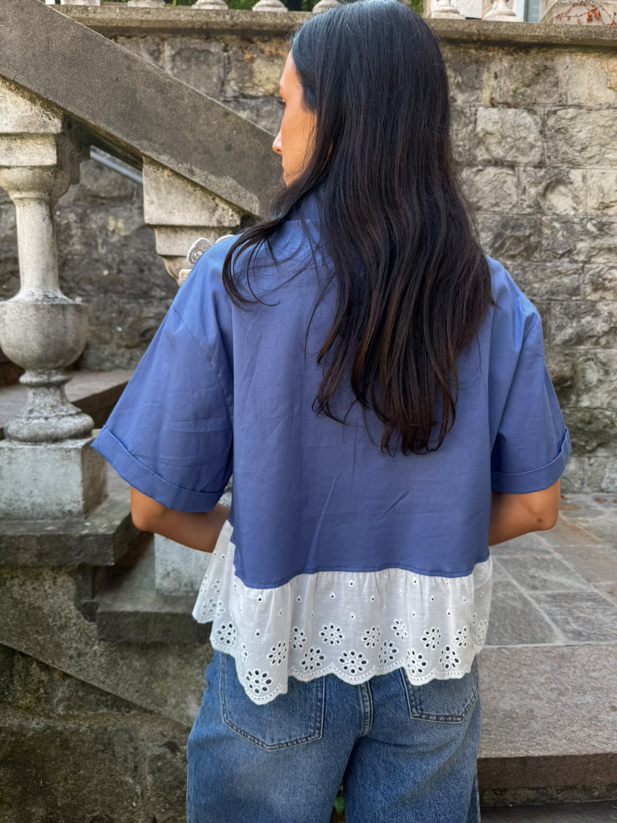 Camicia base pizzo