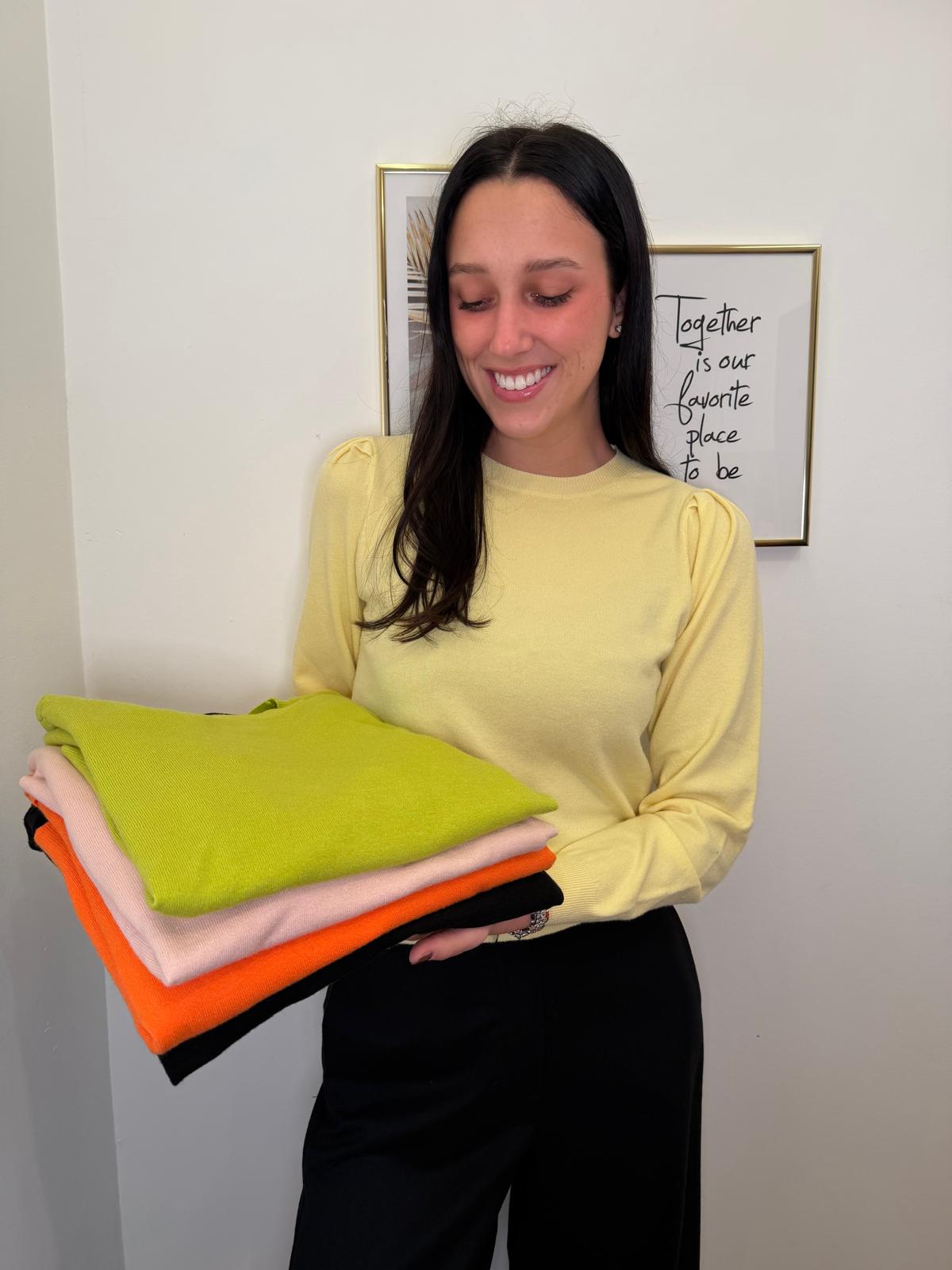 Maglioncino manica sbuffo