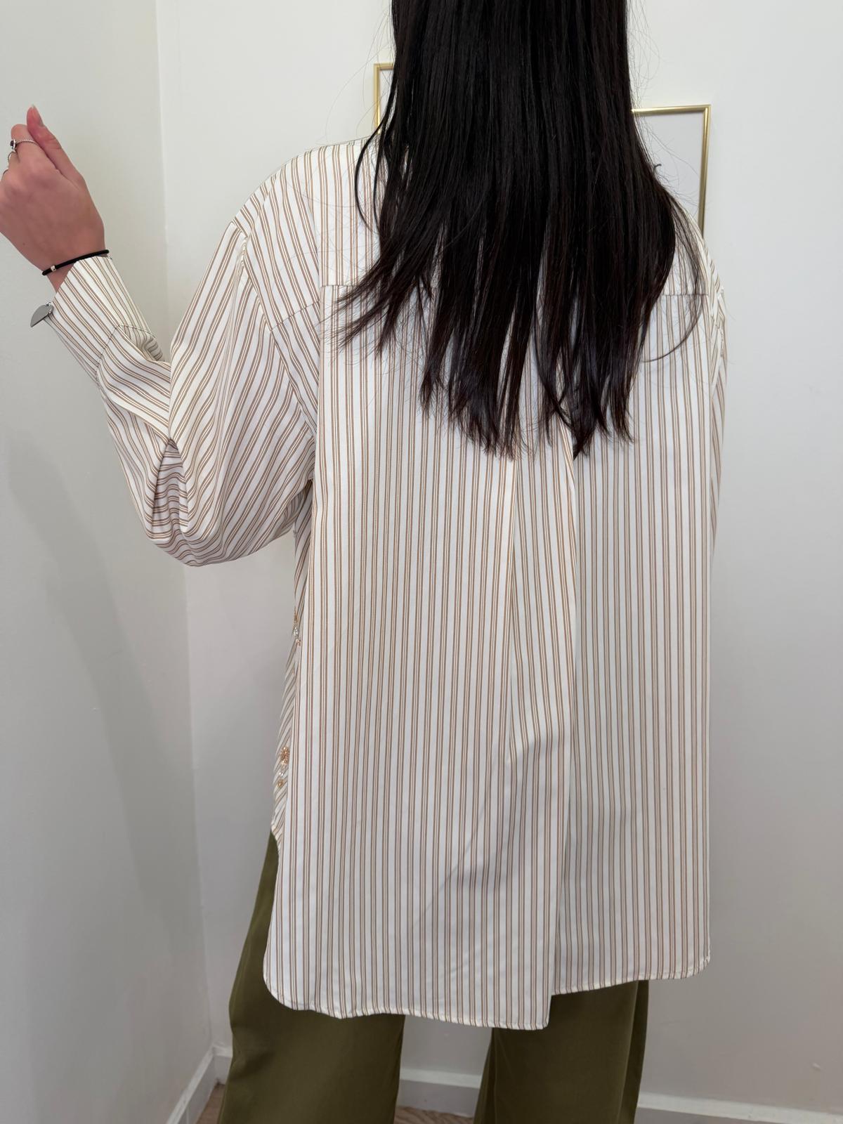 Camicia Fleur beige