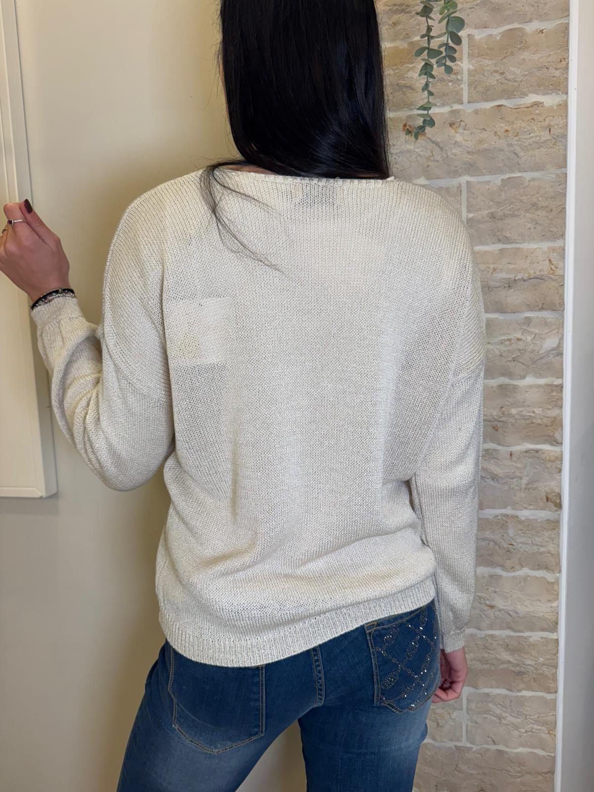 Cardigan bottoni oro -più colori-